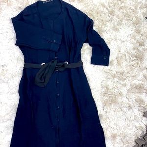 ✨Zara Blue Button-down Dress✨